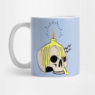 skull lighting the world Mug